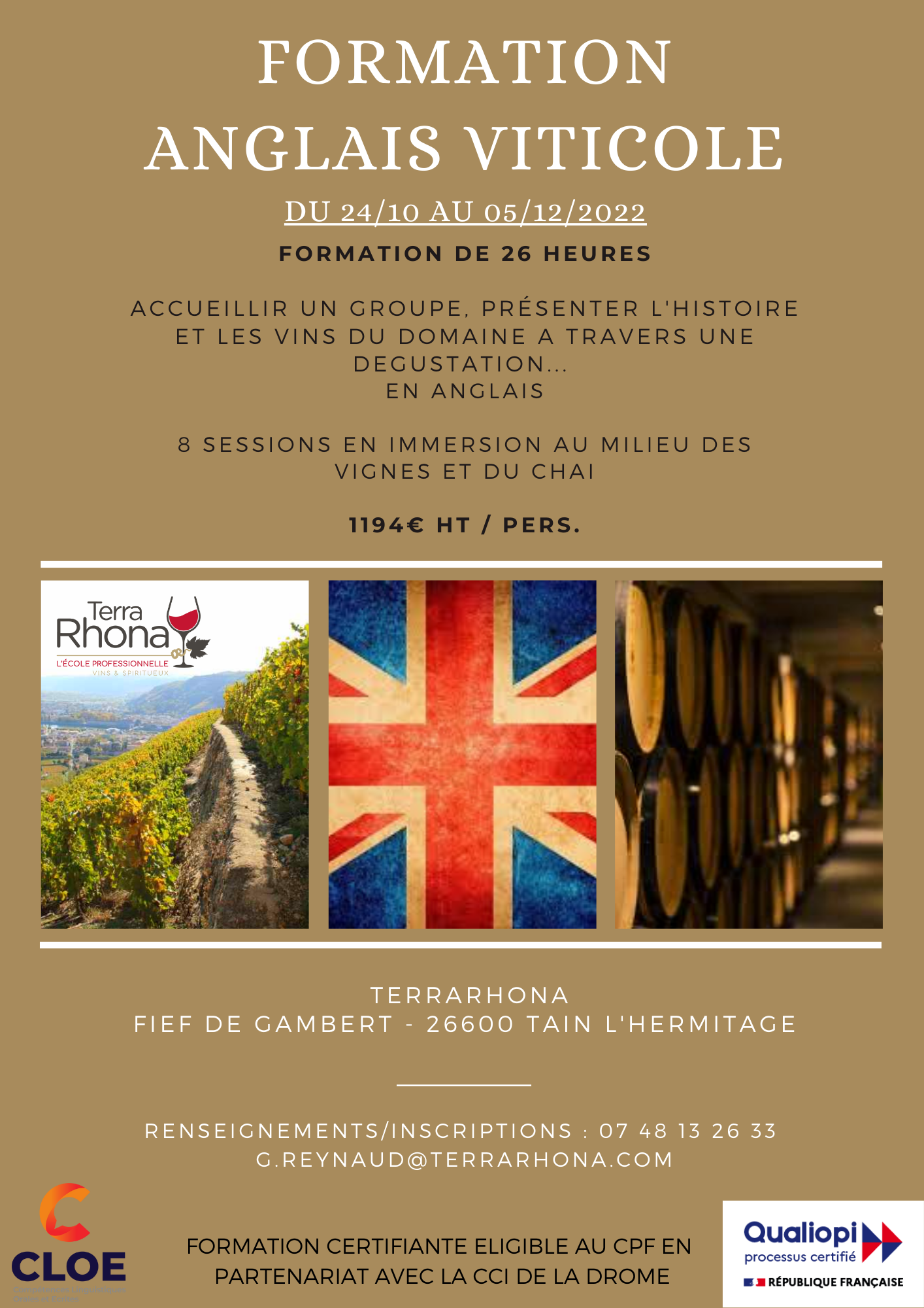 formation vin anglais
